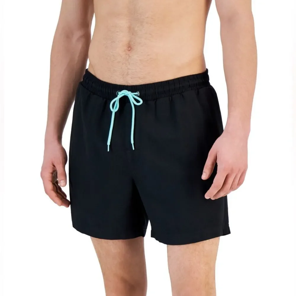 NWT CLUB ROOM | Men's Deep Black Quick-Dry Performance Solid 5